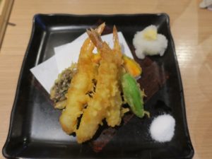 天ぷら盛り合わせ 新宿天然温泉 テルマー湯にて