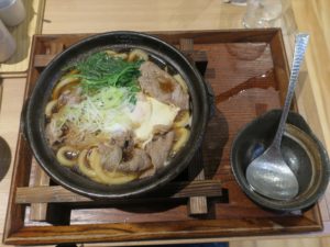 すき焼きうどん 新宿天然温泉 テルマー湯にて