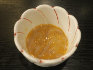 イカの塩辛 横浜みなとみらい 万葉倶楽部にて