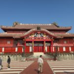 首里城公園 塗り直しが終わった後の首里城正殿
