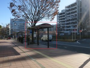 京成本線 成田駅 東口 ホテル送迎バス乗り場 ラディソンホテル成田と東京湯楽城の送迎バスはここから発着します