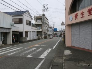 JR牟岐線 桑野駅 駅前の交差点
