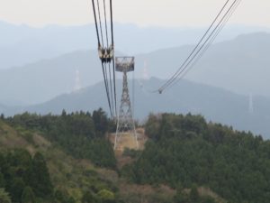 太龍寺ロープウェイ まもなく2号支柱