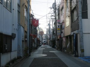 徳島市 新町商店街周辺の歓楽街 朝に撮影
