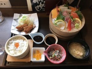 冬の海鮮づくし御膳 つくば温泉 喜楽里別邸にて