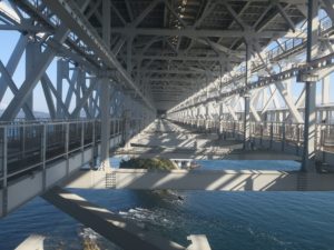 鳴門公園 大鳴門橋 遊歩道 渦の道 鉄道が走るはずのところ