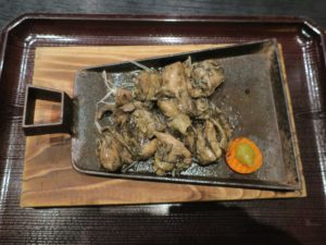 鶏モモ肉の炭火くわ焼き 高崎 京ヶ島温泉 湯都里にて
