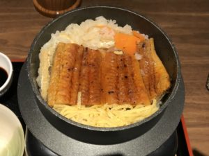 うなぎのかまどめし 湯けむり天然秘湯 龍泉の湯にて