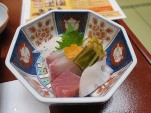 宇奈月温泉 延対寺荘 夕食 刺身