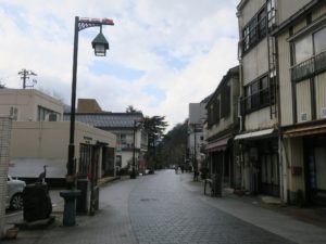 宇奈月温泉 おもかげ通り 宇奈月温泉総湯の先から撮影