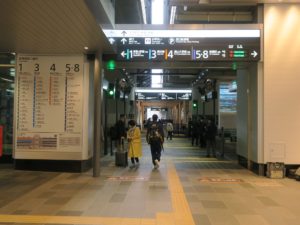 富山地方鉄道市内電車 富山駅 路面電車のりば入り口