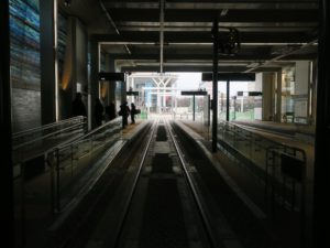 富山地方鉄道市内電車 富山駅 7番線・8番線 主に岩瀬浜方面に行く列車が発着します