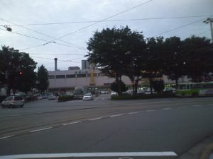 北陸新幹線開業前の富山駅南口