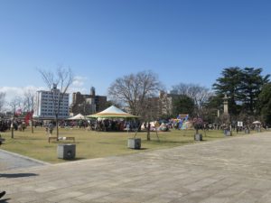 富山城址公園 何かイベントをやっていたようです