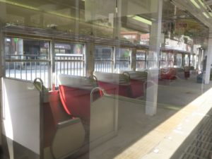 富山地方鉄道 14760形 車内 宇奈月温泉駅で撮影