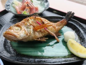 のどぐろの焼き魚 新湊きっときと市場にて