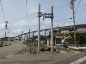 万葉線 越ノ潟駅 レールの終点