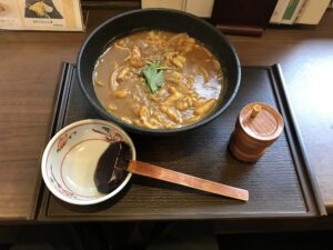 名物カレーうどん つくば温泉 喜楽里別邸にて