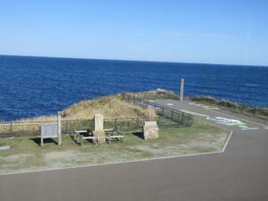 納沙布岬 望郷の岬公園 北方館から見た撮影スポット