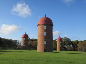 根室 明治公園 サイロがある広場