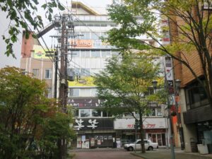 釧路 ホテルパコ周辺 夜はにぎやかですが朝は人通りはまばらです
