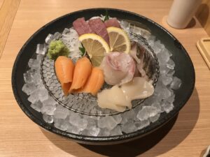 刺身盛り合わせ 新宿天然温泉 テルマー湯にて