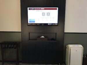 三井ガーデンホテル 汐留イタリア街 モデレートクイーン 液晶テレビとティッシュ、加湿空気清浄機 大浴場とコインランドリーの利用状況が分かります