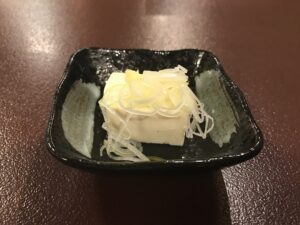 ミニ冷や奴 石和温泉 薬石の湯 瑰泉にて
