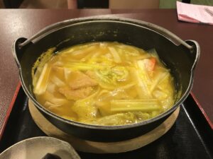 ほうとう 石和温泉 薬石の湯 瑰泉にて