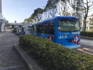 JFA 夢フィールド 幕張温泉 湯楽の里 海浜幕張駅 プレナ幕張前 無料送迎バス乗り場と無料送迎バス