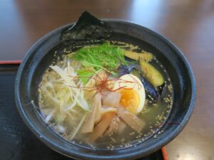 あご出汁仕立ての塩ラーメン のだ温泉 ほのかにて