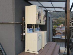 TSUKIMI HOTEL 屋上 コインランドリーがあります