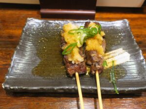 ハラミ おろしポン酢で やきとり仁吉 浜大津店にて