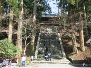 比叡山 延暦寺 根本中道から文殊楼への石段