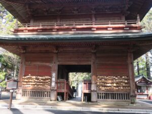 比叡山 延暦寺 文殊楼 石段方向から撮影