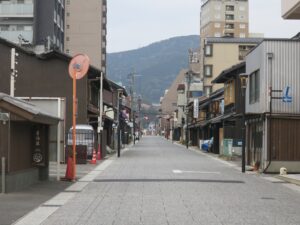 大津市 中心部 お洒落な感じの通りになっています