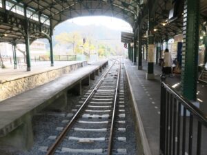 叡山電鉄叡山本線 八瀬比叡山口駅 1番線 主にこのホームを使用します