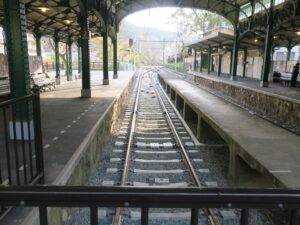 叡山電鉄叡山本線 八瀬比叡山口駅 2番線 ラッシュ時や臨時列車運転時に使用します