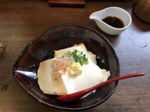 おぼろ豆腐 つくば温泉 喜楽里別邸にて