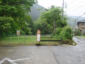 東海バス 湯ヶ島温泉バス停 大半のバスはここで折り返します