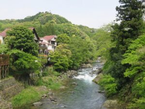 湯ヶ島温泉 西平橋からの景色
