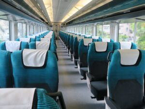 JR東日本 E257系 特急踊り子 特急湘南 指定席車内 河津駅にて