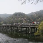 嵐山 渡月橋 嵐山公園の対岸から撮影 桜がとってもキレイでした