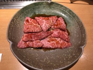 和牛ロース ザ・グランドスパ南大門にて