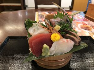 大量盛り 小田原お堀端 万葉の湯にて
