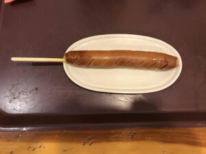 ポークフランク 石和温泉 薬石の湯 瑰泉にて