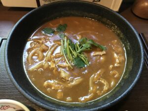 名物カレーうどん つくば温泉 喜楽里別邸にて