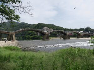 錦帯橋 川下から撮影
