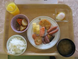 山口 湯田温泉 ホテルニュータナカ 朝食例