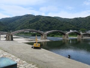 錦帯橋 川上から撮影